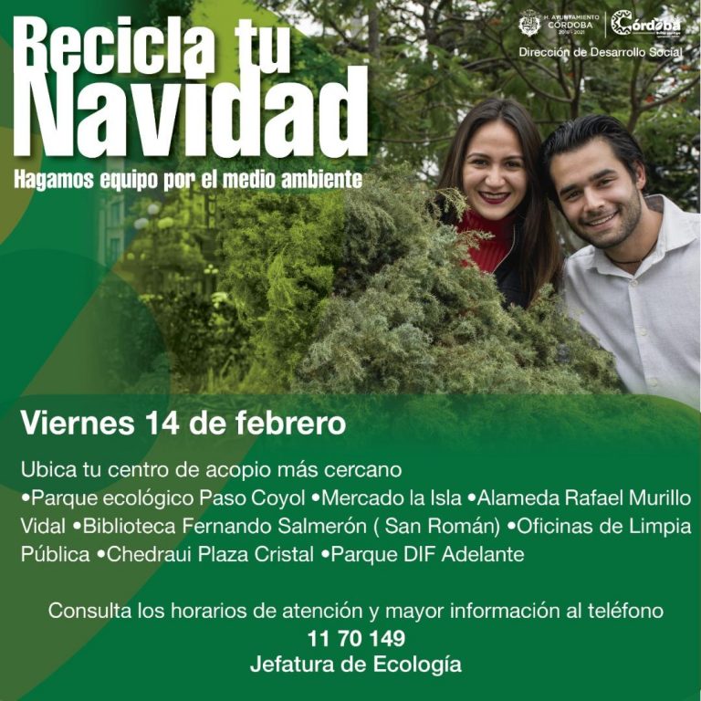 ESTE VIERNES CONCLUYE CAMPAÑA «RECICLA TU NAVIDAD»