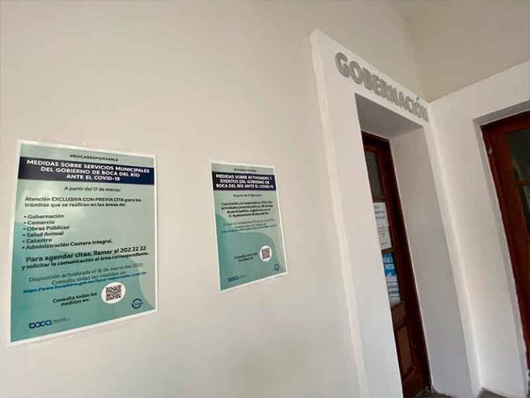 AYUNTAMIENTO DE BOCA DEL RÍO TOMA NUEVAS MEDIDAS ANTE LOS CASOS CONFIRMADOS DE COVID-19