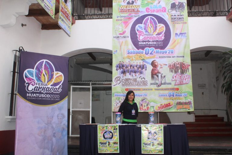 INSTALAN MÓDULO DE ATENCIÓN DE LA FERIA CARNAVAL HUATUSCO 2020