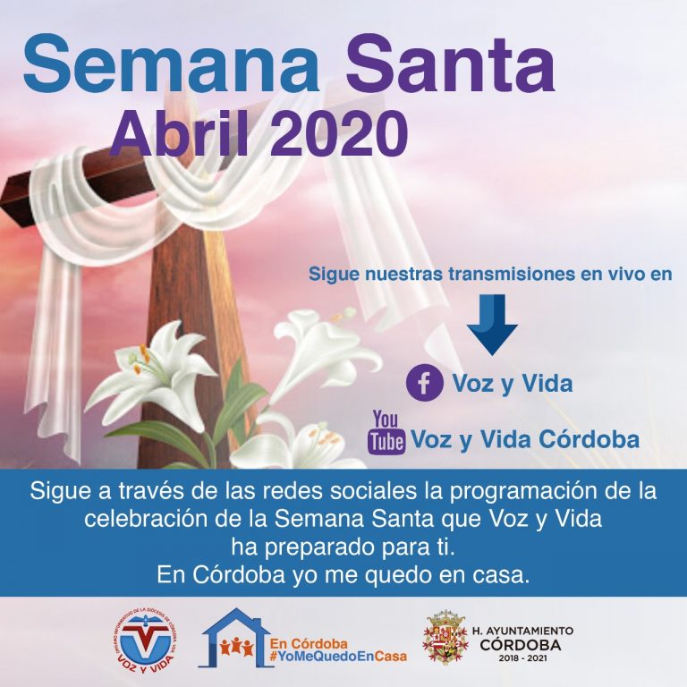 AYUNTAMIENTO DE CÓRDOBA TRANSMITIRÁ ACTIVIDADES DE SEMANA SANTA A TRAVÉS DE SUS REDES SOCIALES