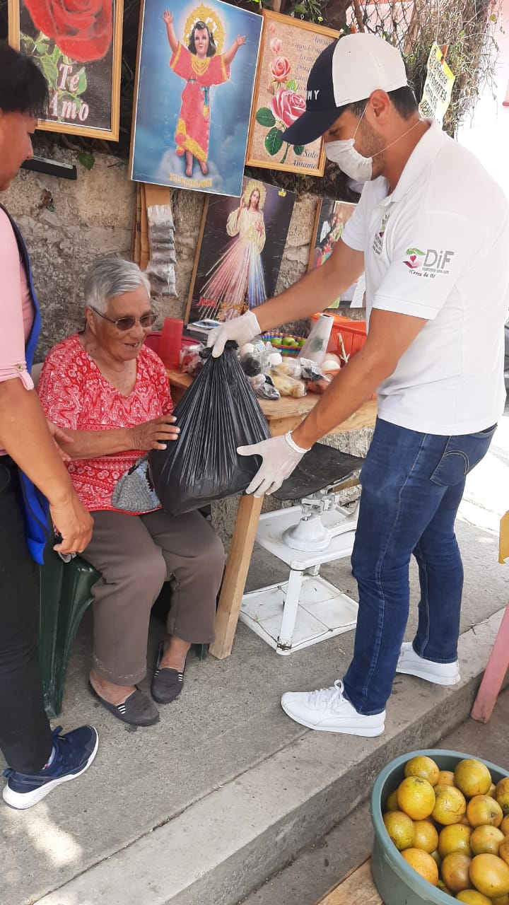 RECIBEN DESPENSAS EN SUS HOGARES