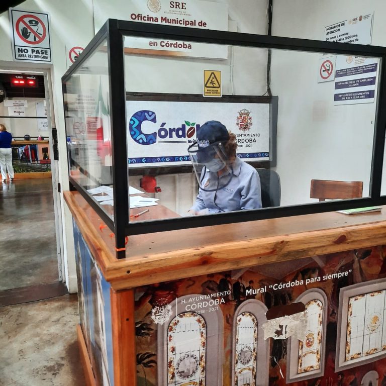 OFICINA MUNICIPAL DE SRE EN CÓRDOBA REINICIA ACTIVIDADES