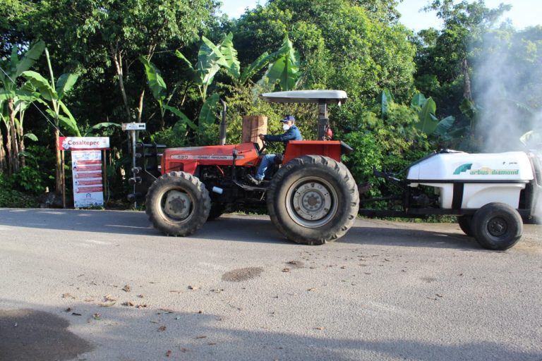 SE AVANZA CON LA SANITIZACIÓN DE ESPACIOS PÚBLICOS EN LA ZONA RURAL DE CÓRDOBA