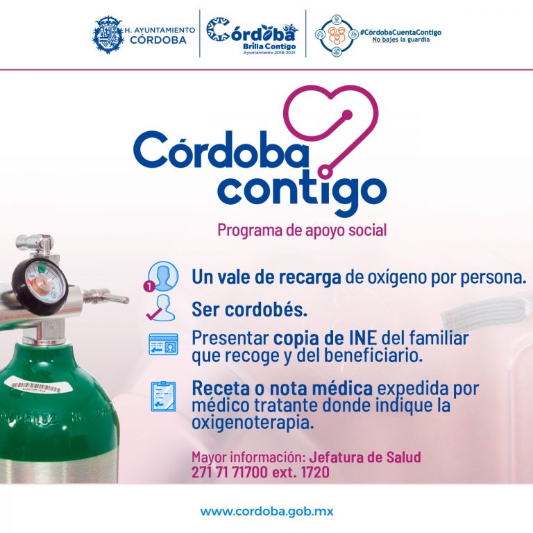 AYUNTAMIENTO DE CÓRDOBA PONE EN MARCHA PROGRAMA PARA APOYAR CON RECARGAS DE OXÍGENO A PACIENTES DE COVID19