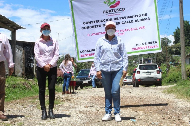 PAVIMENTARÁN LA AVENIDA 10 ALDAMA EN LA LOCALIDAD DE ELOTEPEC