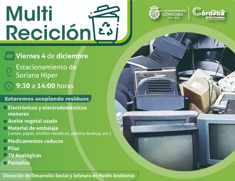 RECIBIRÁN BASURA ELECTRÓNICA Y MEDICAMENTOS CADUCOS