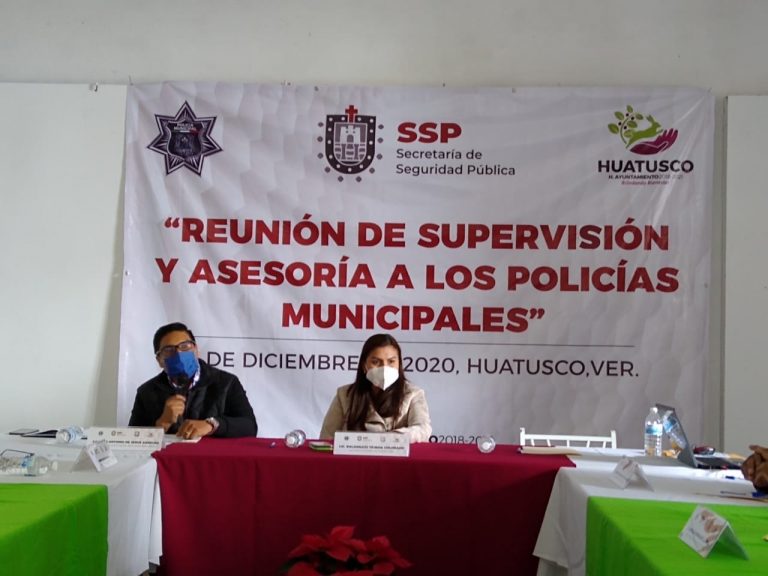 HUATUSCO, SEDE DE LA REUNIÓN DE SUPERVISIÓN Y ASESORÍA A LOS POLICÍAS MUNICIPALES