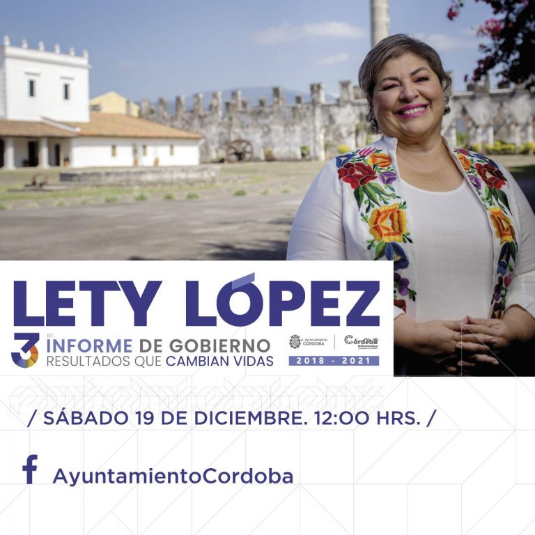 TERCER INFORME DE GOBIERNO DE LETY LÓPEZ SERÁ EN LÍNEA