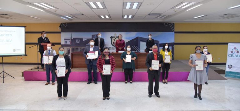 EL PJEV, A TRAVÉS DEL CEJAV, CERTIFICA A ESPECIALISTAS EN MECANISMOS ALTERNATIVOS DE SOLUCIÓN DE CONTROVERSIAS