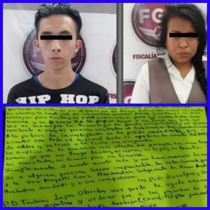 CAPTURAN A EJECUTIVA DE BANCO AZTECA Y SU PAREJA SENTIMENTAL POR ROBARLE SUS AHORROS A UN JUBILADO DE 62 AÑOS