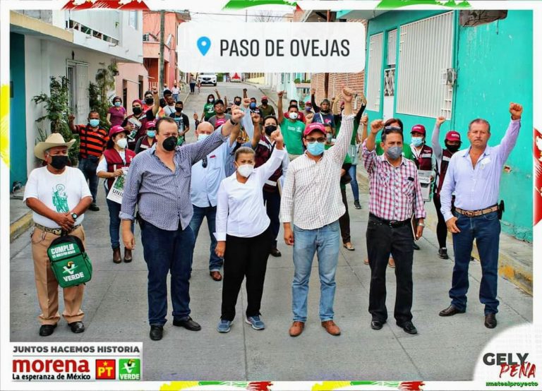 CON UN GRAN IMPACTO Y BUENA ACEPTACIÓN RECIBEN A ANGÉLICA PEÑA MARTÍNEZ EN PASO DE OVEJAS