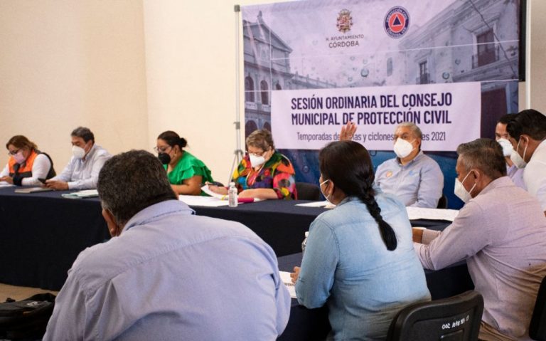SESIONA CONSEJO MUNICIPAL DE PROTECCIÓN CIVIL EN CÓRDOBA ANTE PRÓXIMA TEMPORADA DE LLUVIAS Y CICLONES TROPICALES