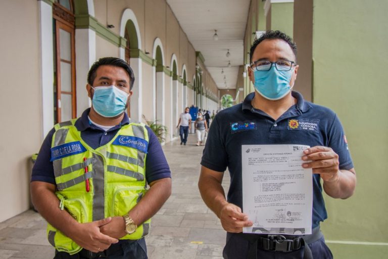 REFUERZAN MEDIDAS PREVENTIVAS ANTE COVID19 EN PALACIO MUNICIPAL DE CÓRDOBA