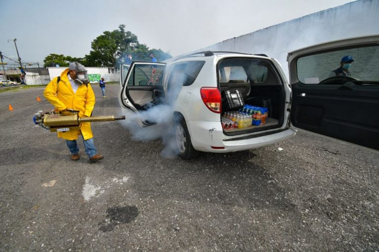 REALIZA BRIGADA VIGILANTE COVID CÓRDOBA JORNADA DE SANITIZACIÓN VEHICULAR