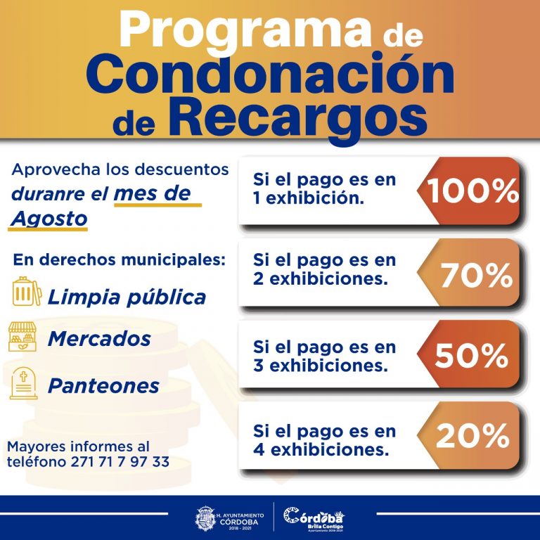 OFRECE AYUNTAMIENTO DE CÓRDOBA DESCUENTO EN ADEUDOS SOBRE DERECHOS MUNICIPALES