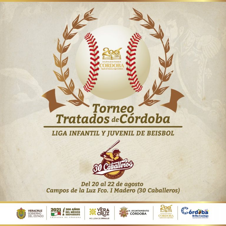 TORNEO DE BÉISBOL TRATADOS DE CÓRDOBA SE REPROGRAMA POR SITUACIÓN EPIDEMIOLÓGICA