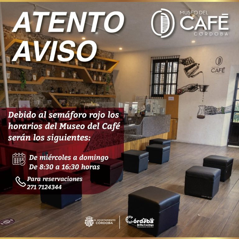 MUSEO DEL CAFÉ DE CÓRDOBA MODIFICA HORARIO DE ATENCIÓN POR SITUACIÓN EPIDEMIOLÓGICA