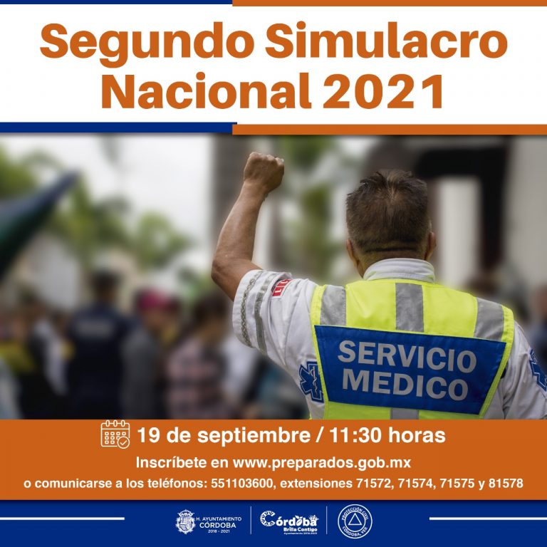 UMPC CÓRDOBA CONVOCA A PARTICIPAR EN SEGUNDO SIMULACRO NACIONAL 2021