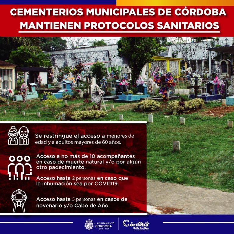 CEMENTERIOS MUNICIPALES DE CÓRDOBA MANTIENEN PROTOCOLOS SANITARIOS