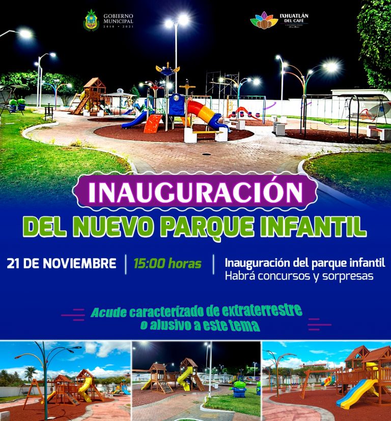 ABRIRÁN PARQUES EL PRÓXIMO 21 DE NOVIEMBRE