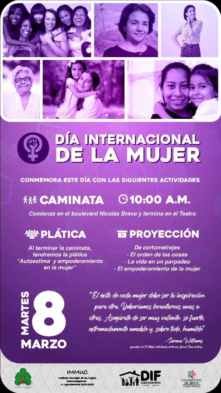 CONMEMORARÁN DÍA INTERNACIONAL DE LA MUJER