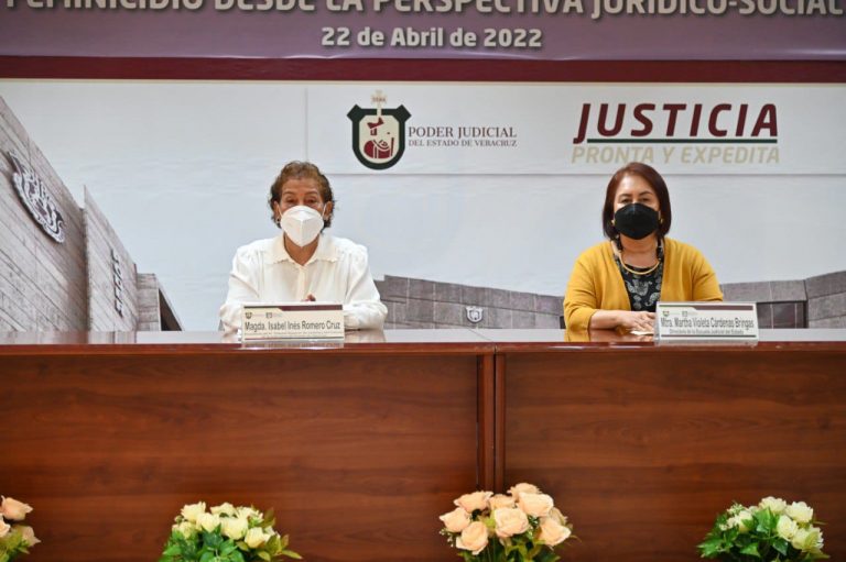 INAUGURA MAGISTRADA PRESIDENTA CONFERENCIA «FEMINICIDIO DESDE LA PERSPECTIVA JURÍDICO-SOCIAL»
