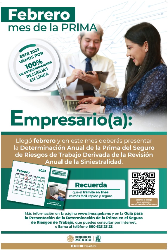 INVITA IMSS VERACRUZ SUR A PRESENTAR DETERMINACIÓN DE LA PRIMA DE RIESGO DE TRABAJO EN FEBRERO