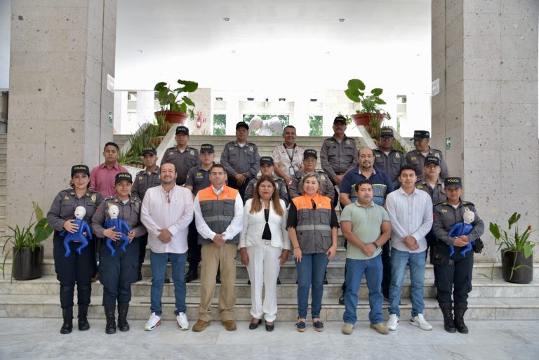 CONSTATA DIPUTADA CAPACITACIÓN A PERSONAL DE SEGURIDAD DEL CONGRESO LOCAL