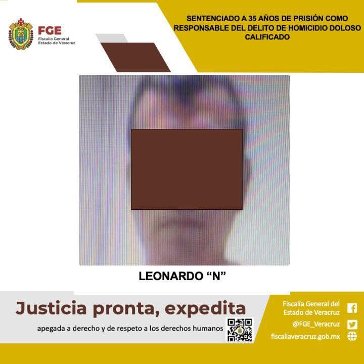 SENTENCIADO A 35 AÑOS DE PRISIÓN COMO RESPONSABLE DEL DELITO DE HOMICIDIO DOLOSO CALIFICADO