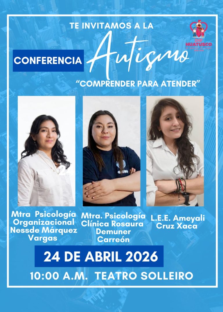 DIF HUATUSCO INVITA A CONFERENCIA SOBRE AUTISMO «COMPRENDER PARA ATENDER»